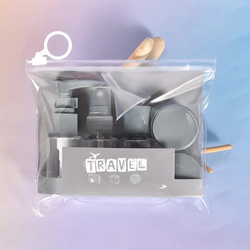 Kit Prático de Frascos para Viagem: Organize e Leve Seus Produtos com Estilo