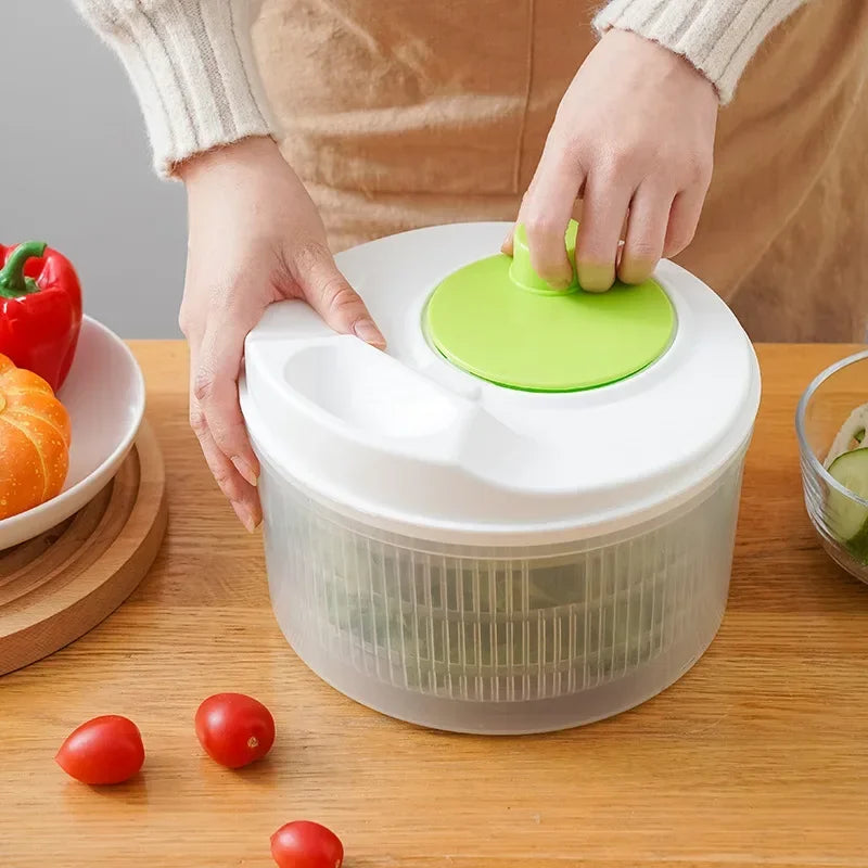 Alface Greens Lavadora Secadora Escorredor, Filtro Crisper para Lavagem e Secagem, Ferramentas De Cozinha De Legumes Folhosos, Salada Spinner