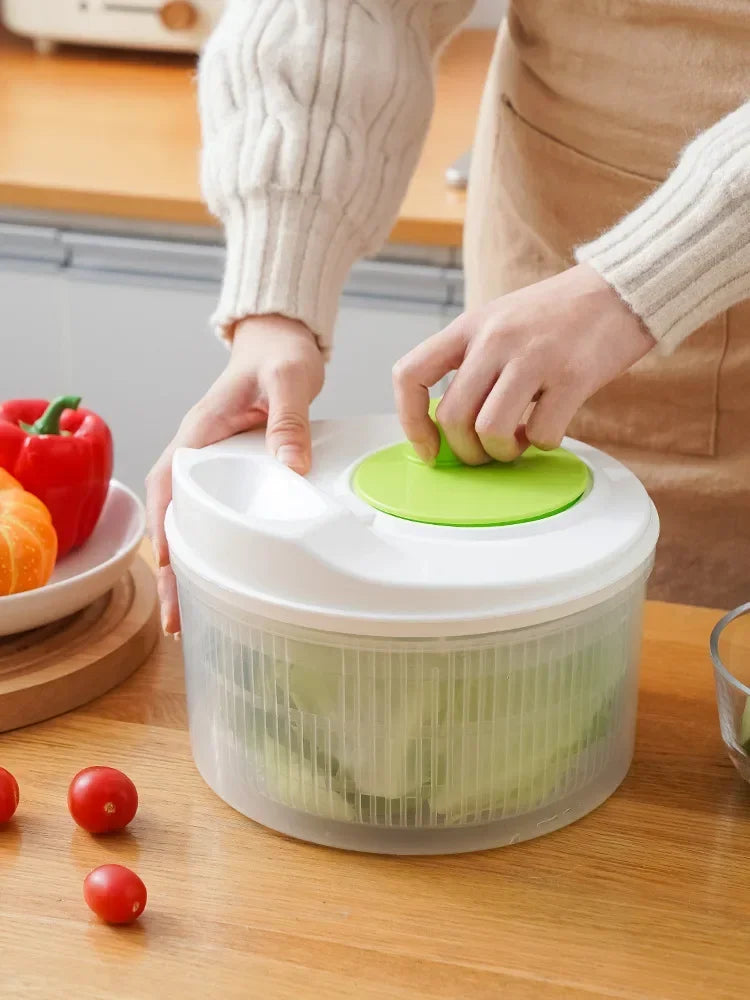 Alface Greens Lavadora Secadora Escorredor, Filtro Crisper para Lavagem e Secagem, Ferramentas De Cozinha De Legumes Folhosos, Salada Spinner