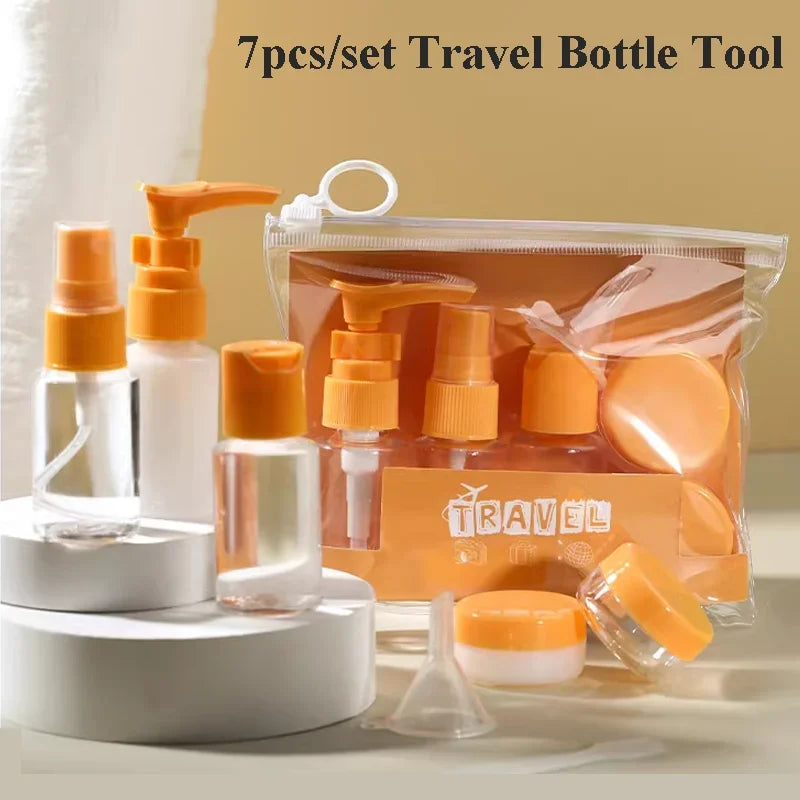 Kit Prático de Frascos para Viagem: Organize e Leve Seus Produtos com Estilo