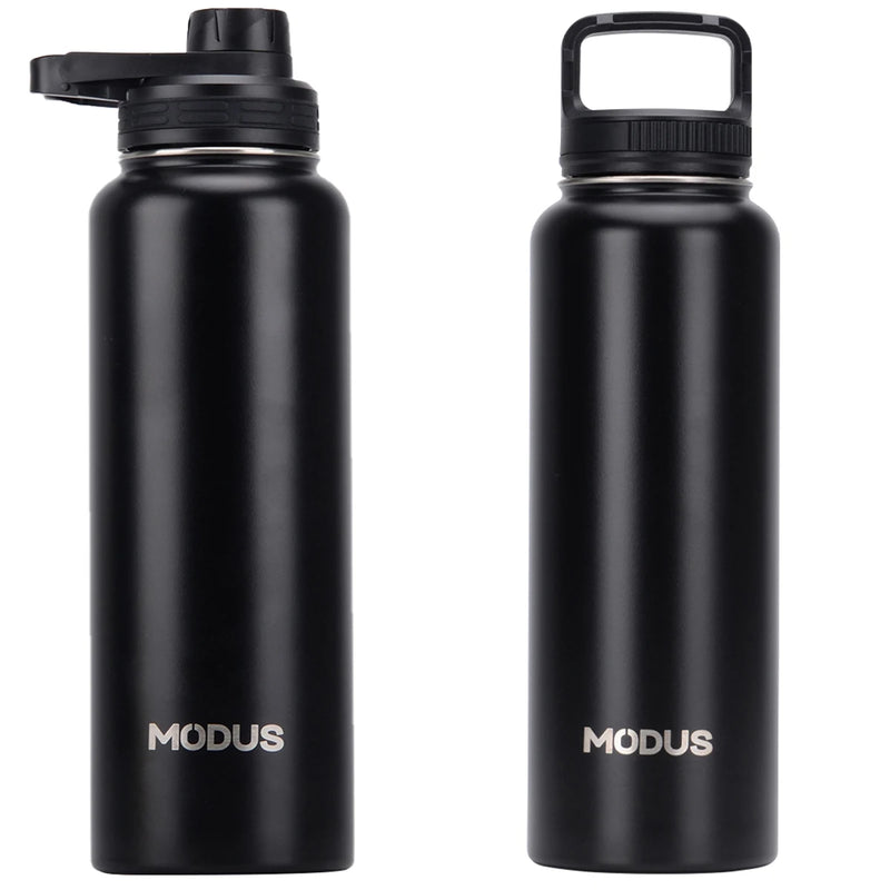 Garrafa térmica Modus em aço inox inoxidável de água esportivo ,com 2 tampas (bico e tampa com alça)